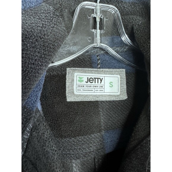 Jetty Tahoe Fleece Jacket Woman’s Small Blue Black Gray Missing Belt Super Soft - Picture 4 of 9